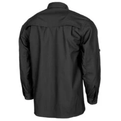 MFH Long Sleeved Teflon Coated Ripstop Attack Shirt Black -Brandit Shop 02325 Black 02