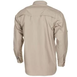 MFH Long Sleeved Teflon Coated Ripstop Attack Shirt Khaki -Brandit Shop 02325 Khaki 02