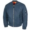 MFH US MA1 Flight Jacket Blue -Brandit Shop 03552G MFH US MA1 Flight Jacket Blue 01