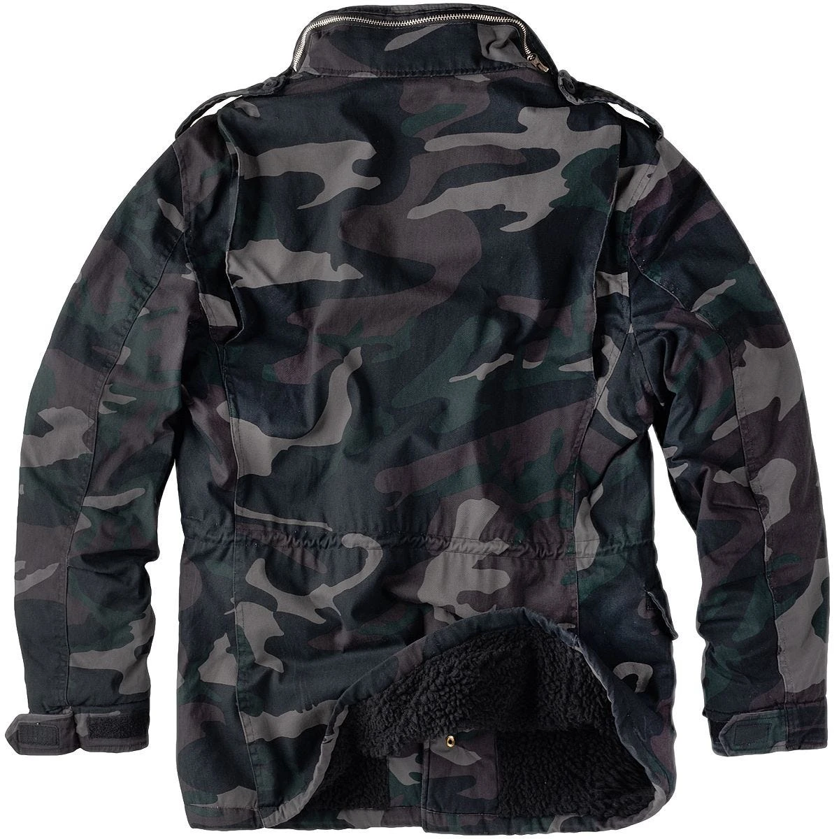 Surplus Paratrooper Winter Jacket Black Camo Washed 2 Surplus Paratrooper Winter Jacket Black Camo Washed - Image 2