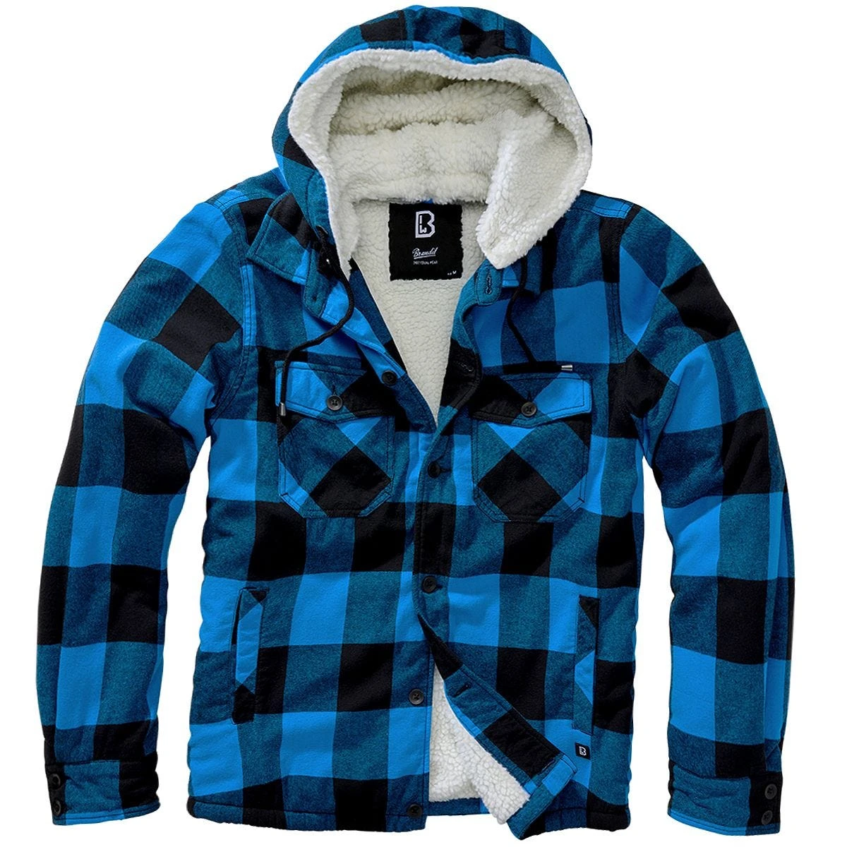 Brandit Lumber Hooded Jacket Black/Blue 1 Brandit Lumber Hooded Jacket Black/Blue