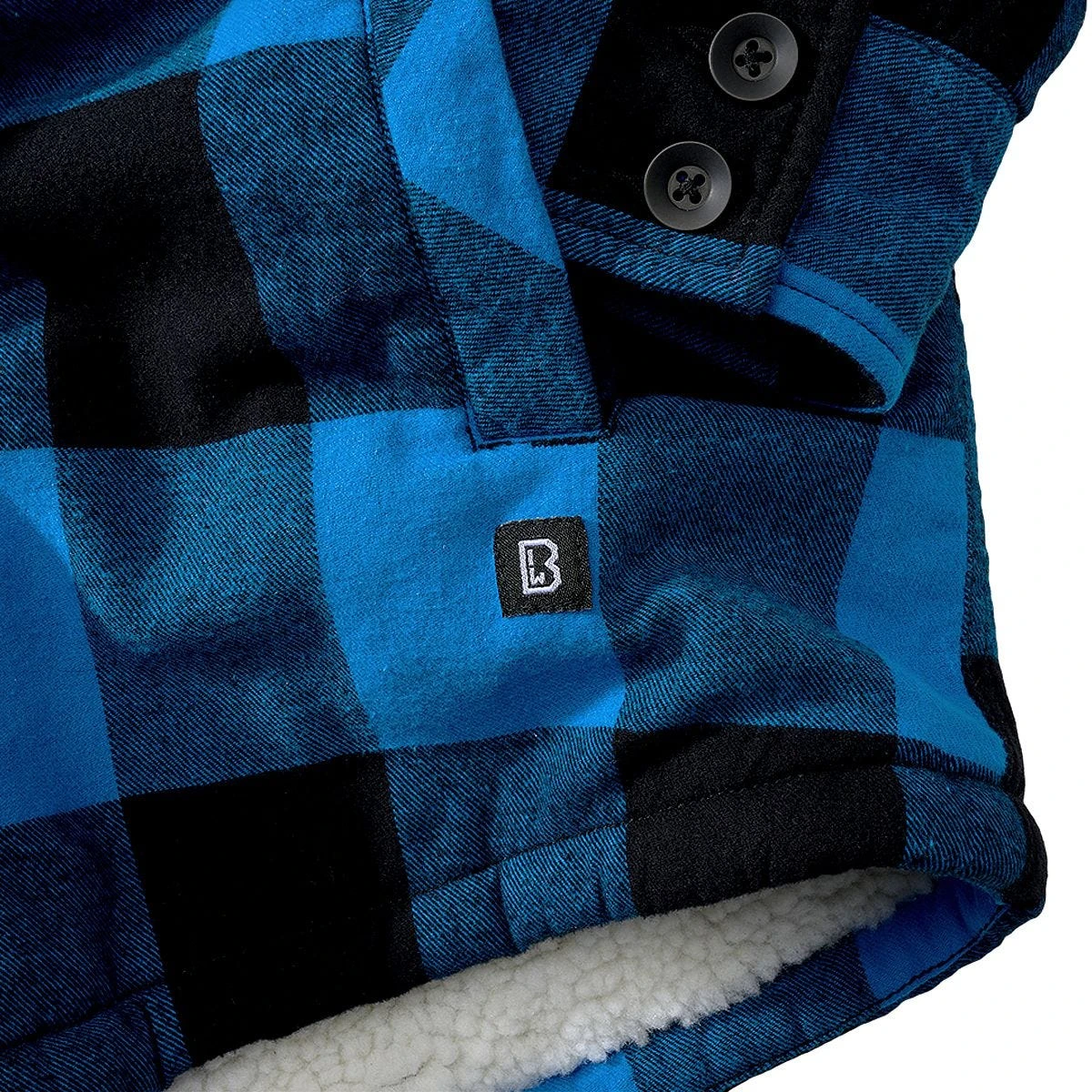 Brandit Lumber Hooded Jacket Black/Blue 4 Brandit Lumber Hooded Jacket Black/Blue - Image 4