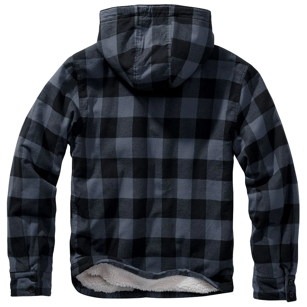Brandit Lumber Hooded Jacket Black/Grey 2 Brandit Lumber Hooded Jacket Black/Grey - Image 2