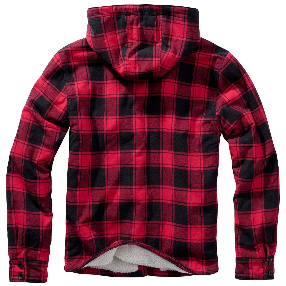 Brandit Lumber Hooded Jacket Red/Black 2 Brandit Lumber Hooded Jacket Red/Black - Image 2