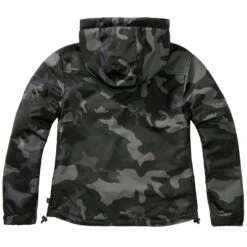 Brandit Ladies Windbreaker Front Zip Dark Camo -Brandit Shop 33113 4BranditLadiesWindbreakerFrontZipDarkCamo 002