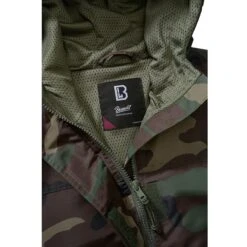 Brandit Ladies Summer Windbreaker Frontzip Woodland -Brandit Shop 33114 10 Brandit Ladies Summer Windbreaker frontzip Woodland 04