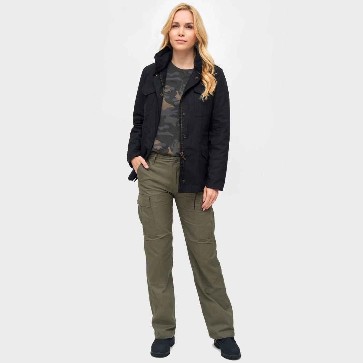 Brandit Ladies M65 Standard Jacket Black 5 Brandit Ladies M65 Standard Jacket Black - Image 5
