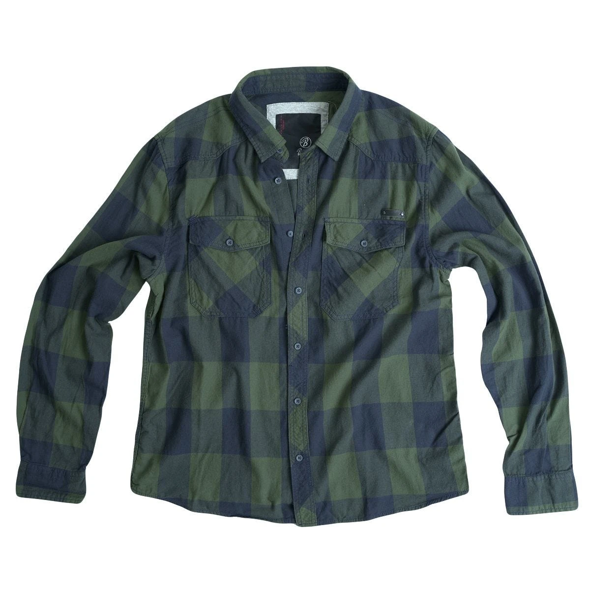Brandit Check Shirt Olive/Blue 1 Brandit Check Shirt Olive/Blue