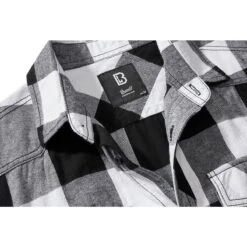 Brandit Half Sleeve Check Shirt White/Black -Brandit Shop 4032 46 Brandit Half Sleeve Check Shirt WhiteBlack 04
