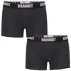 Brandit Boxer Shorts Logo 2 Pack Black / Black 3 Brandit Boxer Shorts Logo 2 Pack Black / Black -Brandit Shop 4501 brandit boxershorts logo black black 001