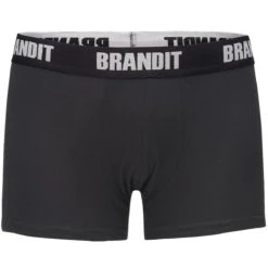 Brandit Boxer Shorts Logo 2 Pack Woodland / Black 6 Brandit Boxer Shorts Logo 2 Pack Woodland / Black -Brandit Shop 4501 brandit boxershorts logo woodland black 003