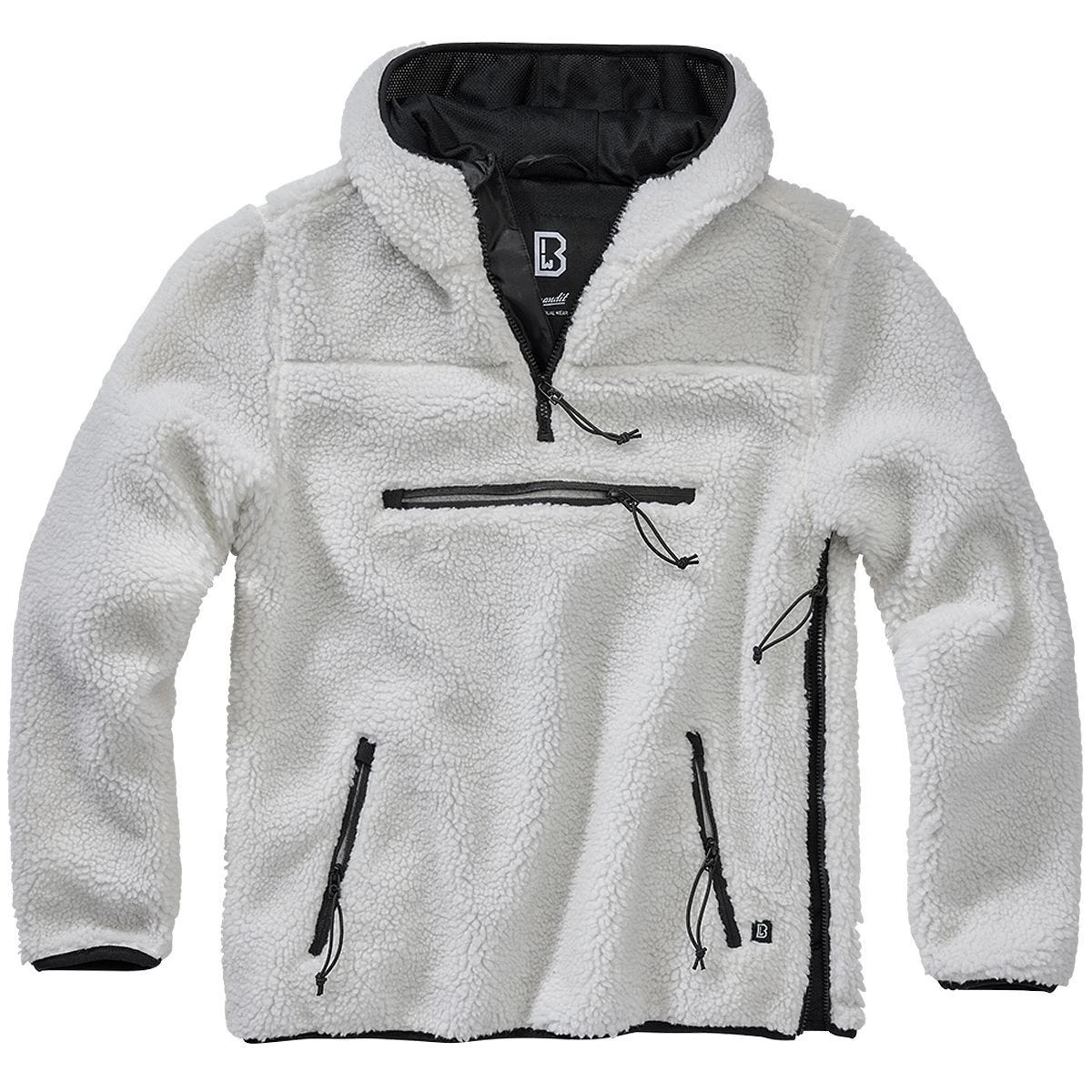 Brandit Teddyfleece Worker Pullover White 3 Brandit Teddyfleece Worker Pullover White - Image 3
