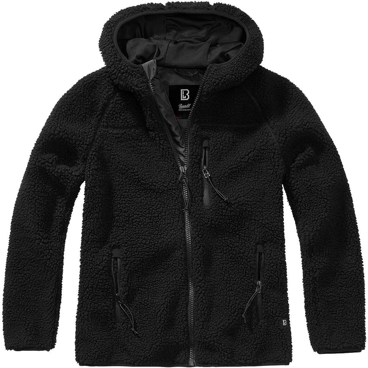 Brandit Ladies Teddyfleece Jacket Black 2 Brandit Ladies Teddyfleece Jacket Black - Image 2
