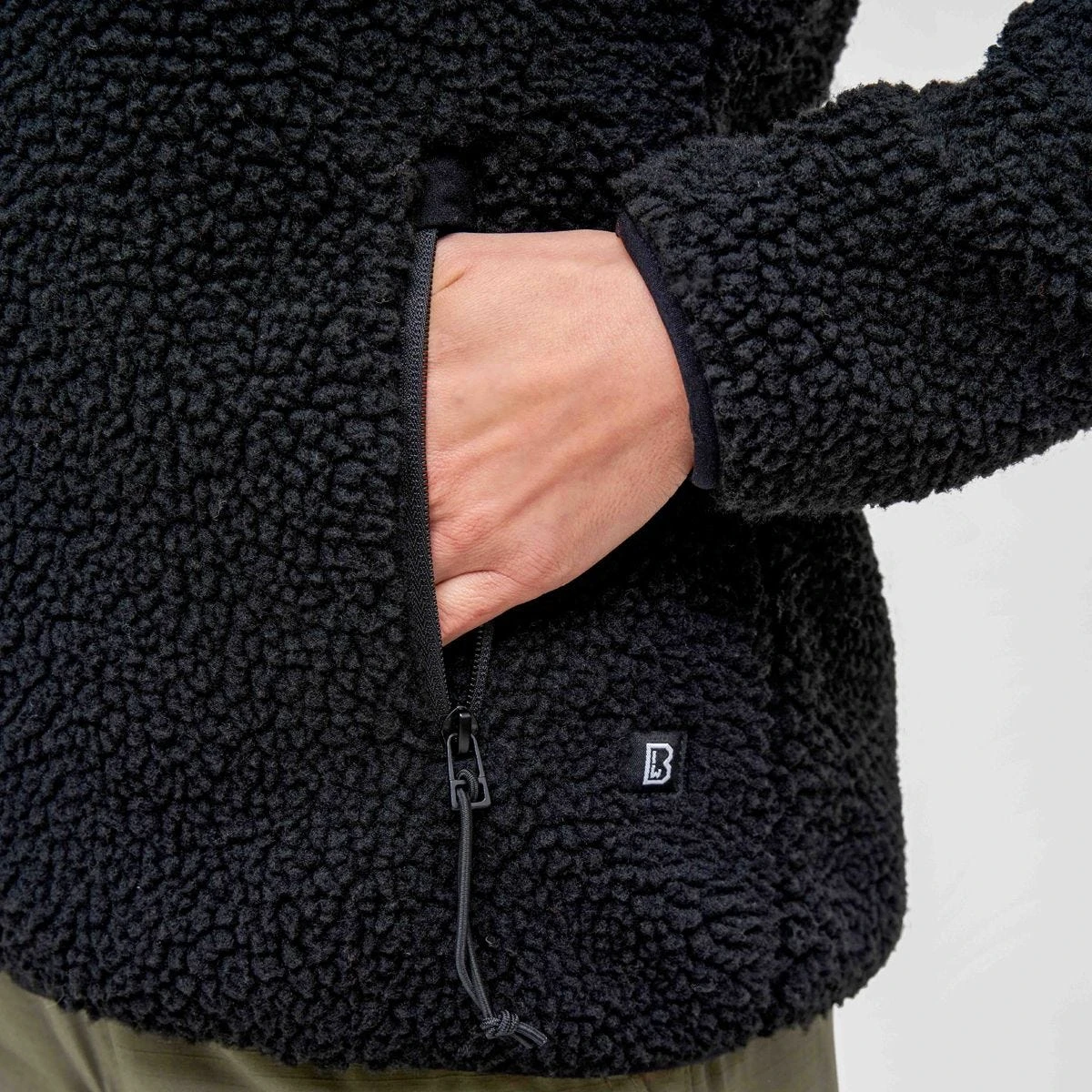 Brandit Ladies Teddyfleece Jacket Black 7 Brandit Ladies Teddyfleece Jacket Black - Image 7