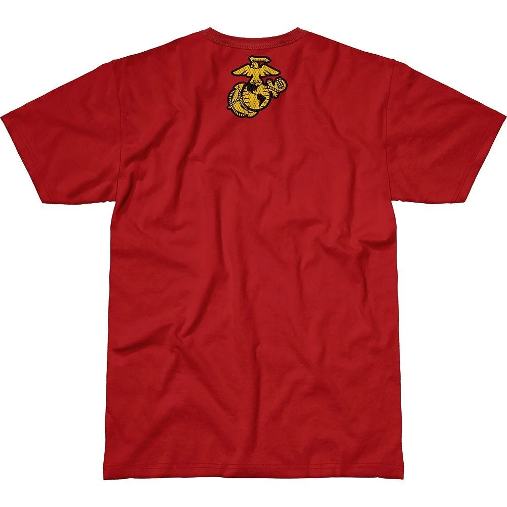 7.62 Design USMC Warriors T-Shirt Scarlet 2 7.62 Design USMC Warriors T-Shirt Scarlet - Image 2