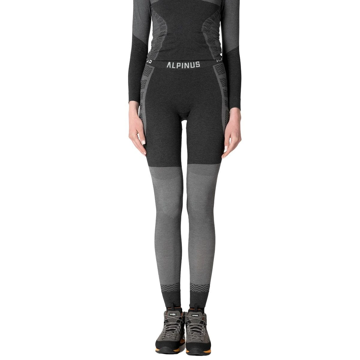 Alpinus Women Pro Miyabi Edition Base Layer Leggings Grey-Melange 3 Alpinus Women Pro Miyabi Edition Base Layer Leggings Grey-Melange - Image 3