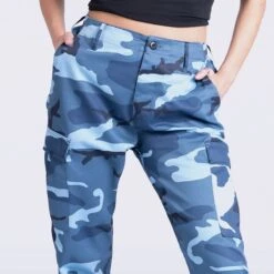 Mil-Tec Ladies Ranger Trousers Skyblue -Brandit Shop BLUE CARGO WOMEN 12 07 05 1