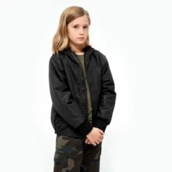 Brandit Kids Windbreaker Front Zip Black -Brandit Shop Brandit Kids Windbreaker Front Zip Black 3 1200x1200