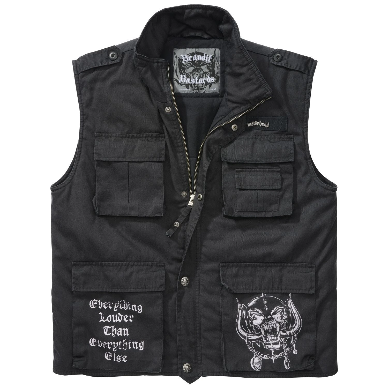 Brandit Motörhead Ranger Vest Black 1 Brandit Motörhead Ranger Vest Black