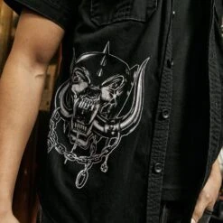 Brandit Motörhead Vintage Shirt 1/2 Sleeve Black 11 Brandit Motörhead Vintage Shirt 1/2 Sleeve Black -Brandit Shop Brandit Motorhead Vintage Shirt 1 2 Sleeve Black 4 2
