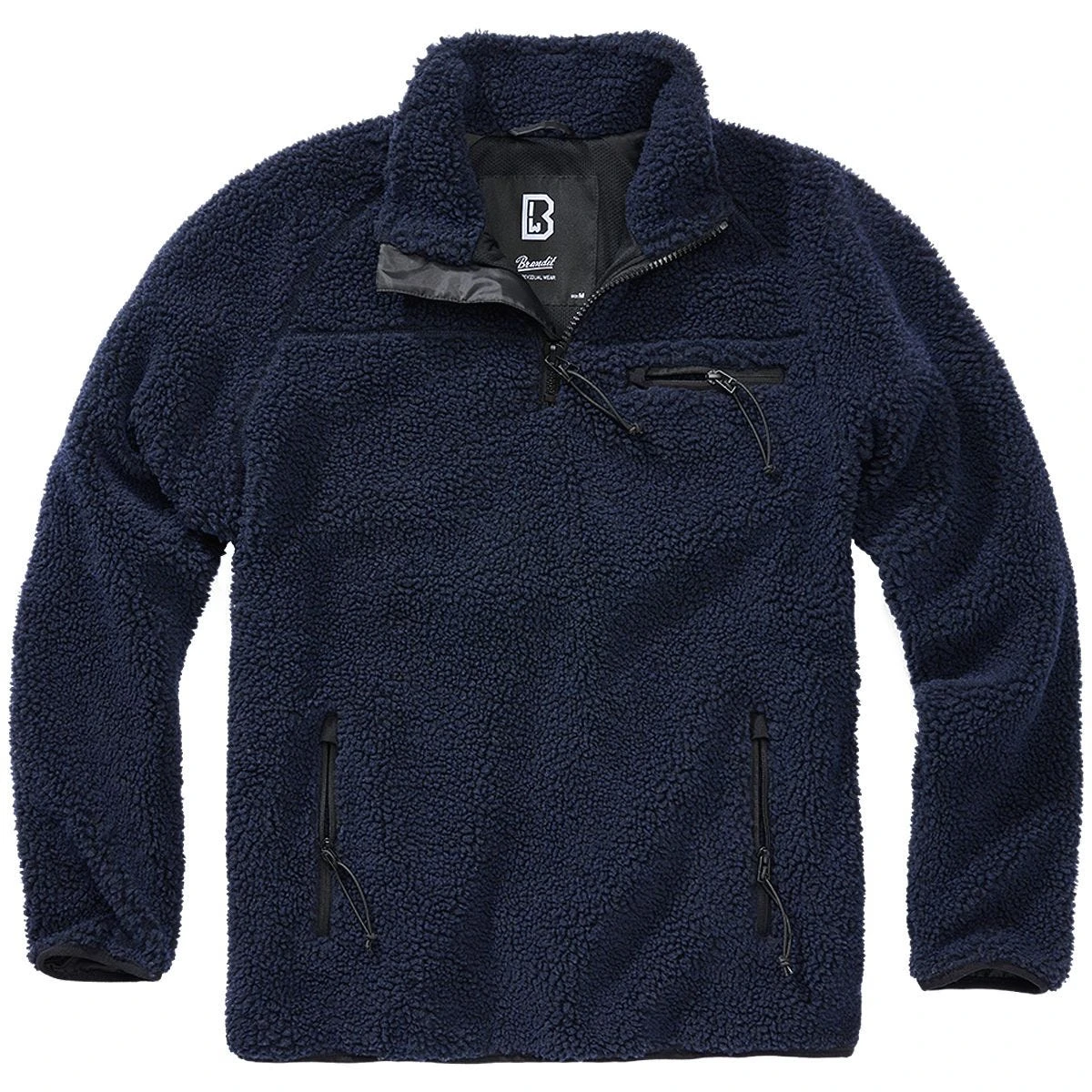 Brandit Teddyfleece Troyer Navy 3 Brandit Teddyfleece Troyer Navy - Image 3