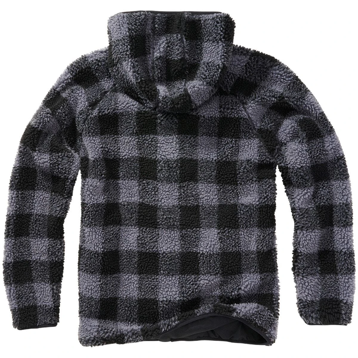 Brandit Teddyfleece Worker Jacket Black/Grey 2 Brandit Teddyfleece Worker Jacket Black/Grey - Image 2