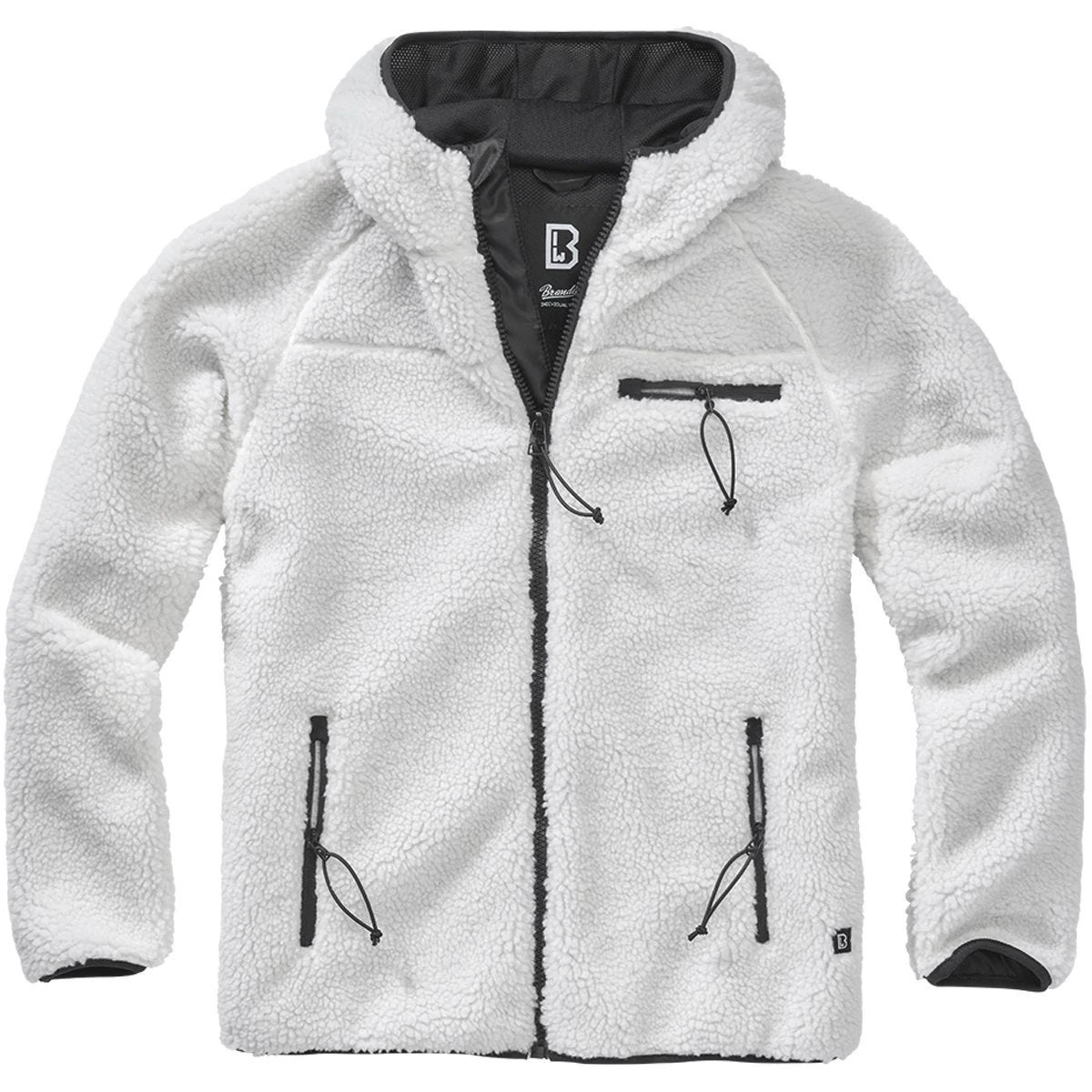 Brandit Teddyfleece Worker Jacket White 4 Brandit Teddyfleece Worker Jacket White - Image 4