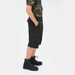Brandit Kids BDU Shorts Black -Brandit Shop BranditKidsBDUShortsBlack 4 1200x1200