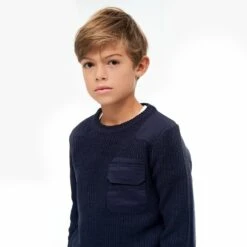 Brandit Kids BW Pullover Navy -Brandit Shop BranditKidsBWPulloverNavy 3 1200x1200
