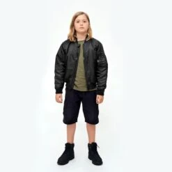 Brandit Kids MA1 Jacket Black -Brandit Shop BranditKidsMA1JacketBlack 4 1200x1200