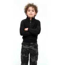 Brandit Kids Marine Pullover Troyer Black -Brandit Shop BranditKidsMarinePulloverTroyerBlack 3 1200x1200