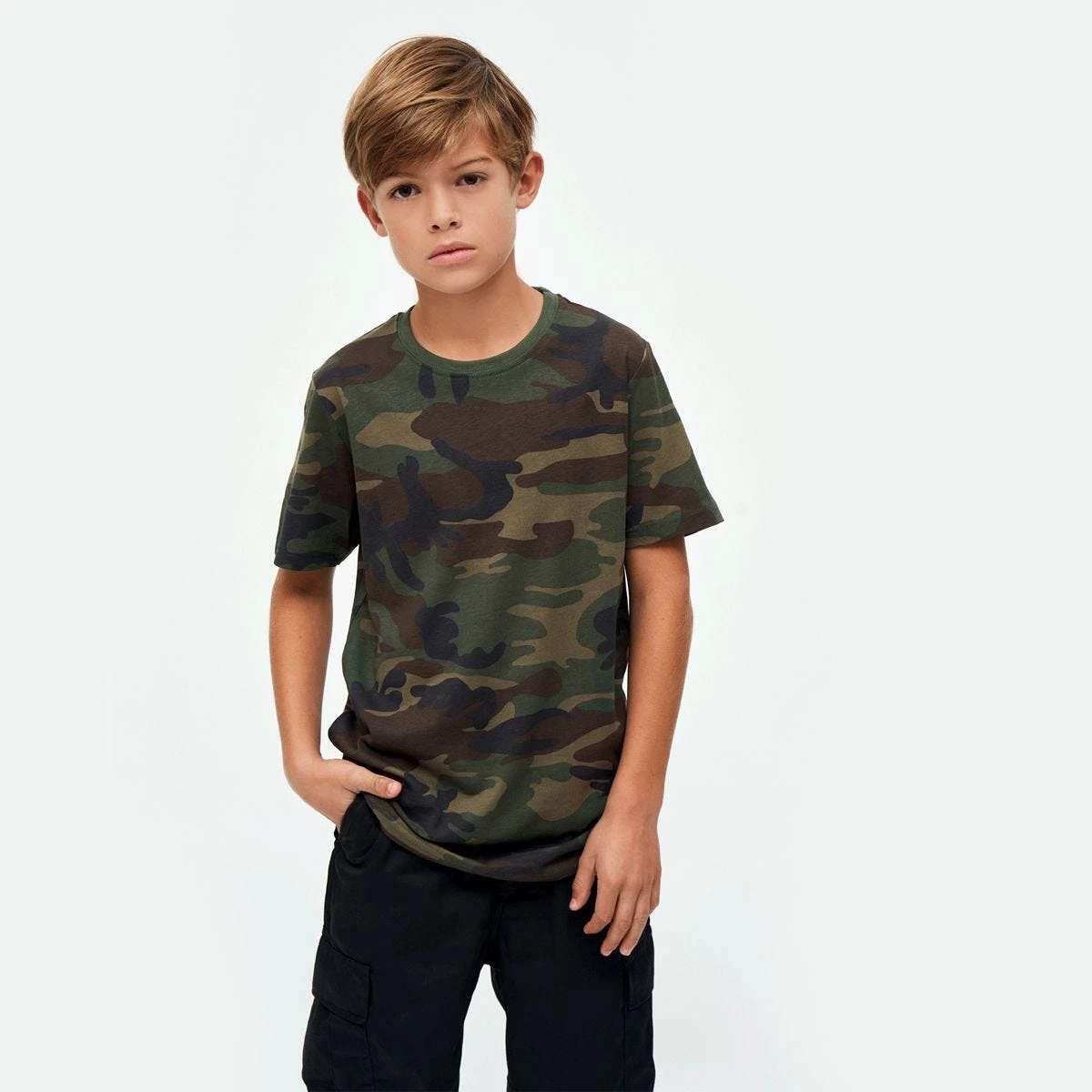 Brandit Kids T-Shirt Woodland 2 Brandit Kids T-Shirt Woodland - Image 2