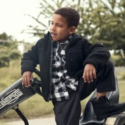 Brandit Kids Teddyfleece Hooded Jacket Black -Brandit Shop BranditKidsTeddyfleeceHoodedJacketBlack 3 1200x1200 1