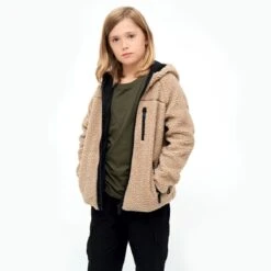 Brandit Kids Teddyfleece Hooded Jacket Camel -Brandit Shop BranditKidsTeddyfleeceHoodedJacketCamel 3 1200x1200 1