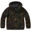 Brandit Kids Teddyfleece Hooded Jacket Woodland