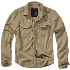 Brandit Vintage Shirt Long Sleeve Camel