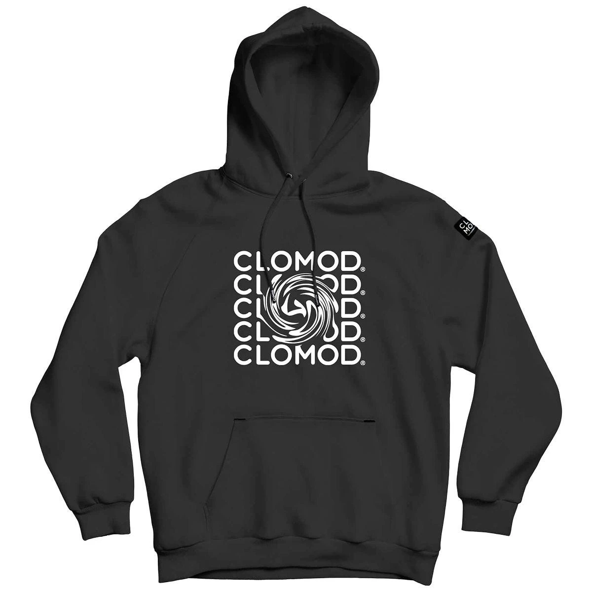 CLOMOD Hoodie "Twirl" Black 1 CLOMOD Hoodie "Twirl" Black