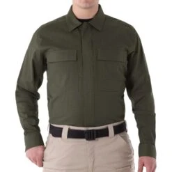 First Tactical Men's V2 Long Sleeve BDU Shirt OD Green