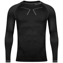 Alpinus Men Tactical Longsleeve Base Layer Black-Grey