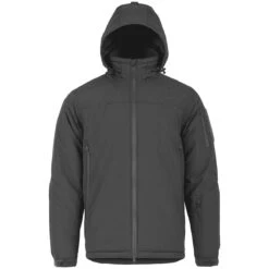 Highlander Forces Stryker Jacket Dark Grey -Brandit Shop Highlander Stryker Grey Front Hood 01 2