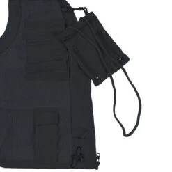 Fox Outdoor Microfibre Vest Black 5 Fox Outdoor Microfibre Vest Black -Brandit Shop MFH 04303A Outdoor Vest Microfibre Black 003