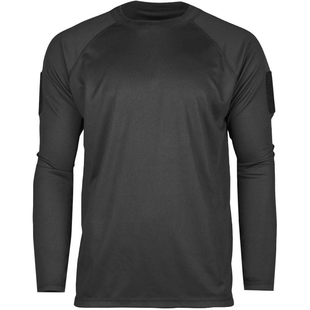 Mil-Tec Tactical Long Sleeve Quick Dry Shirt Black 1 Mil-Tec Tactical Long Sleeve Quick Dry Shirt Black