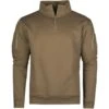 Mil-Tec Tactical Sweatshirt With Zipper Dark Coyote -Brandit Shop Mil Tec Sweatshirt DarkCoyote 01 1001x1001