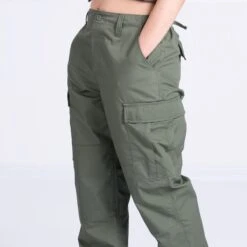 MFH Ladies Ripstop Trousers Olive -Brandit Shop OLIVE CARGO WOMEN 12 07 05