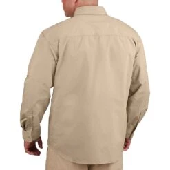 Propper Men's HLX Shirt Long Sleeve Khaki 5 Propper Men's HLX Shirt Long Sleeve Khaki -Brandit Shop Propper HLX Shirt LS Khaki 3 1001x1001