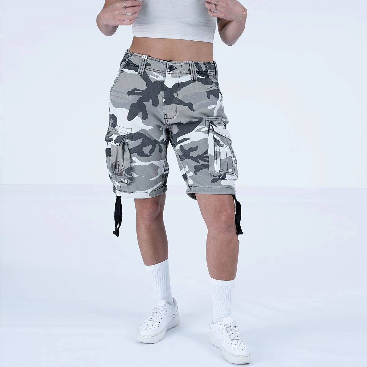 Surplus Ladies Airborne Vintage Shorts Washed Urban 2 Surplus Ladies Airborne Vintage Shorts Washed Urban - Image 2