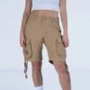 Surplus Ladies Airborne Vintage Shorts Washed Beige -Brandit Shop SURPLUS W 07 3598 74 BEIGE 01