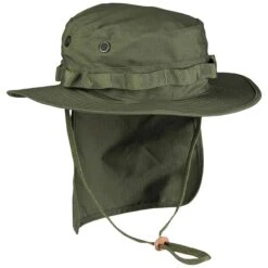 Teesar British Boonie Hat With Neck Flap Ripstop Olive