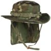 Teesar British Boonie Hat With Neck Flap Ripstop Woodland -Brandit Shop Teesar British Boonie Hat Neck Flap Woodland 1 1200x1200