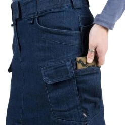 Helikon Women's Urban Tactical Skirt Denim Mid Dark Blue -Brandit Shop Urban Tactical Skirt denim Dark blue 04 1